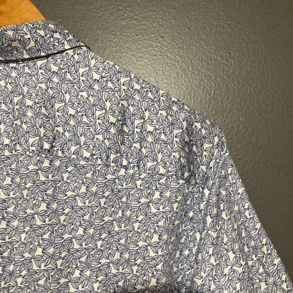 Ted Baker London Blue Patterned Men's Polo Shirt - Picture 8 of 8